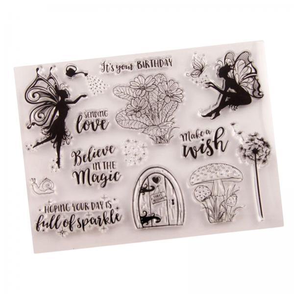 Rongfmy 2xClear Silicone Stamps Craft Creative Decoration for Scrapbooking Transparent