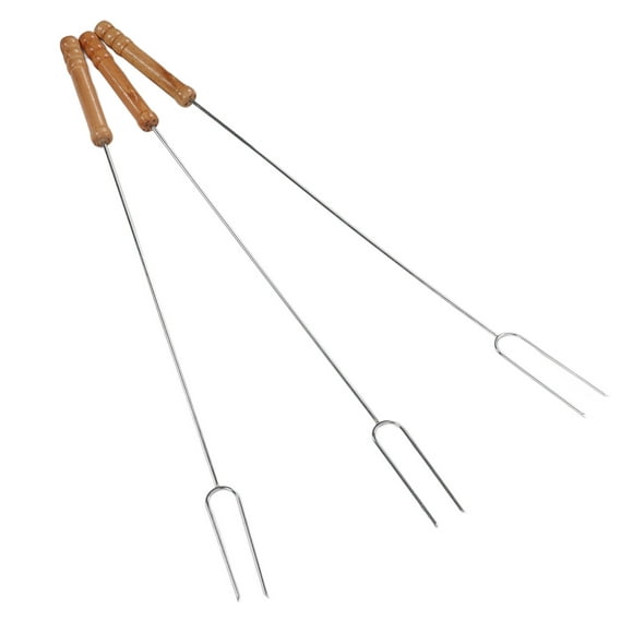 Hot Dog Fork, 3Pcs Stainless Steel Smore Sticks  For Outdoor