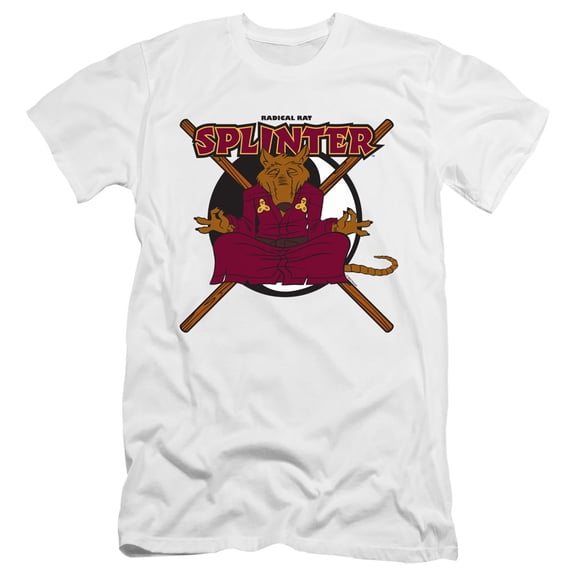 TMNT Teenage Mutant Ninja Turtles Radical Rat Splinter Unisex Adult Canvas Brand T Shirt