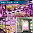 thumbnail image 2 of LED Grow Lights for Indoor Plants, T8 2FT 96W(4 x 24W, 600W Equivalent), Full Spectrum, V-Shape with Reflector Combo, Grow Light Fixture, 4-Pack, 2 of 12