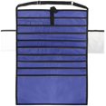 thumbnail image 2 of Desk Side Hanging Bag Classroom Space Saver Caddy Storage Book Organizer Heavy Duty Paper File Sorter Rack Shelf Stationery Holder Water Bottle Pouch for Student, 2 of 7