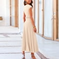 thumbnail image 5 of FJUCHAI Women's 2 Piece Summer Outfits Dressy Casual Knit Short Sleeve Top+ High Waist Skirt Set S-XL, 5 of 10