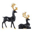 thumbnail image 1 of Animal Decoration 1 Pair Elk Decor Designed For Christmas Home Settings Complementing Modern Decor With Elegant Black Touch, 1 of 3