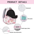 thumbnail image 4 of Stylish Flamingo Backpack for School & Travel - Waterproof Laptop Bookbag with Multiple Pockets, Cute Durable Backpack for College Students, Women & Men, Trendy Campus Accessory, 4 of 6