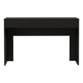 thumbnail image 1 of FM FURNITURE Tampa 2-Drawer Engineered Wood Writing Computer Desk in Black, 1 of 9