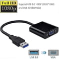 thumbnail image 2 of USB 3.0 to VGA Adapter Converter, 1080P USB to VGA Video Graphic Card Display External Cable Adapter compatible PC Laptop Windows 7/8/8.1/10/ etc, 2 of 5