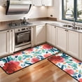 thumbnail image 3 of Kitchen Rugs Sets Of 2,Pioneer Flower Floral Print Pattern Anti Fatigue Kitchen Mat Rugs Non Slip Washable,Decorative Kitchen Floor Mats for Kitchen,Sink,Laundry,17"x47"+17"x47", 3 of 5
