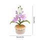 thumbnail image 3 of Bonsái de Escritorio con Flor Artificial Tejida a Mano para Decoración Del Hogar., 3 of 6