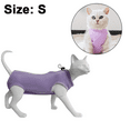 thumbnail image 2 of Traje de recuperación de cirugía de gato para heridas abdominales quirúrgicas, ropa interior para mascotas para gatos, pijama después de la cirugía MFZFUKR CPB-DE-LYY1892-4, 2 of 6