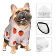 thumbnail image 3 of Gaeub Strawberry Dog Hoodie Sweatshirts Warm Dog Clothes for Small Dogs,Puppy and Cat Costume-Medium, 3 of 7