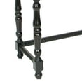 thumbnail image 4 of Benjara BM213517 Wooden Console Table with Carved Details & Turned Legs - Black, 4 of 5