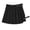 Black, variant on Riforla Women Fashion Casual Solid High Waist Ruffled Frenulum Zipper Short Skirt Skirts for Women Black L