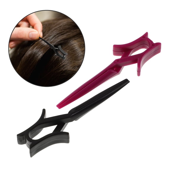 Milisten 1Set Comfortable Hair Clips Plastic Sectioning Tools with Cross Clip Design for Secure Grip