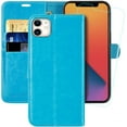 thumbnail image 1 of iPhone 11 Wallet Case,6.1-inch MONASAY [Glass Screen Protector Included][RFID ing] Flip Folio Leather Cell Phone, 1 of 5