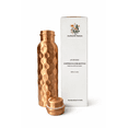 thumbnail image 5 of Authentic Nature Ayurvedic Copper Water Bottle, Pure Copper, 1 Litre/34 Oz, Diamond Design, With Health Benefits, Handcrafted in India, 5 of 7