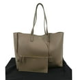 thumbnail image 3 of Pre-Owned East/West Leather Shopping Tote Bag Beige, 3 of 15