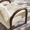 thumbnail image 2 of Lunet Faux Shearling Accent Armchair in Ecru, 2 of 9