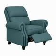 thumbnail image 5 of Homesvale Cari Pushback Recliner Chair, Blue Linen, 5 of 7