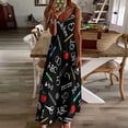 thumbnail image 4 of SCHOOL EDUCATION Sleeveless Suspender Dress Summer Fashion Casual Long Dress, 4 of 9