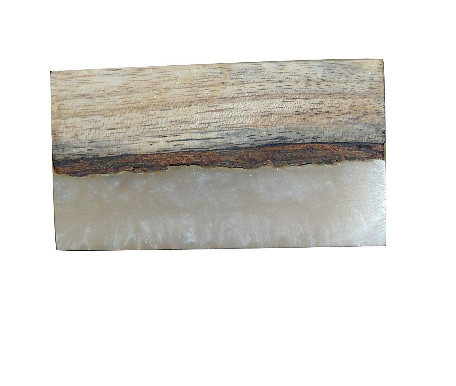 Perilla Home Set of 6 Rectangle MOP Wooden Cabinet Knobs Decorative Antique Knobs for Home Kitchen Cabinet Hardware Cupboard Door Dresser Wardrobe and Drawer Pull Handle