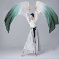 thumbnail image 2 of Imitation silk dance fan Gradient colour performance fan Satin long fan Belly dance Indian dance performance accessories, 2 of 5