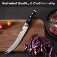 thumbnail image 4 of GEREMF-9" Professional Stainless Steel Scimitar Knife Set with Dual Sharpener, Knife Sheath - Professional Knife Set- Sharp Butcher Knife, Meat Knife, Kitchen Knife - Perfect for Meat Cutting, 4 of 4