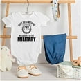 thumbnail image 3 of Tough Dog My Cousin in the Military Romper Boys or Girls Infant Baby Brisco Brands 12M, 3 of 7