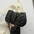 thumbnail image 5 of Bolso de cadena de celosía, nuevo bolso de PU de moda para debajo del brazo, bolso bandolera Joker para viajes diarios, 5 of 5