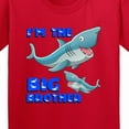 thumbnail image 4 of Inktastic I'm the Big Brother Shark Youth T-Shirt, 4 of 5