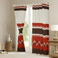 thumbnail image 3 of Homewish Hippie Maroon Abstract Black Out Curtains for Women, Chic Minimalism Curtains Pack of 2 (42x63 Each), Modern Fashion Theme Bedroom Curtains, Living Room Curtains Decor, 3 of 6