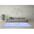 thumbnail image 3 of Ahgly Company Machine Washable Indoor Rectangle Persian Blue Bohemian Area Rugs, 7' x 9', 3 of 4