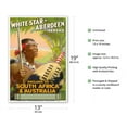 thumbnail image 2 of England to South Africa & Australia - White Star Line Aberdeen Service - Vintage Ocean Liner Travel Poster by E. Waters c.1930 - Master Art Print (Unframed) 13in x 19in, 2 of 4