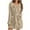 Khaki, variant on Women Fuzzy Robe Short Bathrobe Belted Soft Fall Winter Spa Fleece Plush Lapel Neck Kimono Bath Robe with Pockets (XL, White)