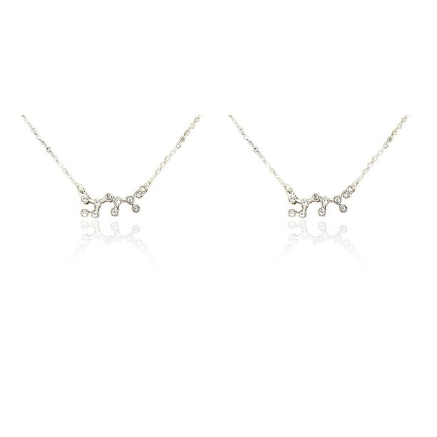 Collar de constelación Minnieouse signos del zodiaco colgante Libra oro Type4 NO4