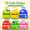Multicolor 6PCS, variant on Transparent Glitter Sticky Notes, 480 Sheets Cute Shimmer Sticky Notes for Journaling, Reading & Planning,Light Green 1PCS