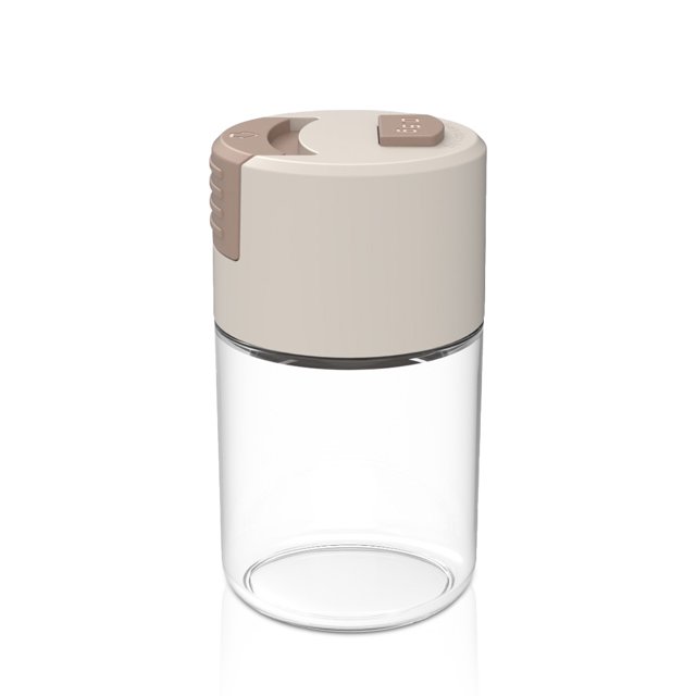 Advancent Botellas de vidrio a prueba de polvo, tarros de especias, contenedor agitador, dispensadores de sal cuantitativos para el hogar, accesorios de Cocina y Comedor No.02 Advancent HA010240-02B