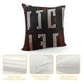 thumbnail image 4 of Throw Pillow Cushion Covers - Black Embroidery H Letter Luxury Modern Style Couch Sofa Pillow Cover for Living Room Bedroom, 4 of 5