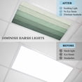 thumbnail image 4 of Turquoise Ombre Fluorescent Light Covers, Farmhouse Vintage Wooden Striped Magnetic Light Covers for Ceiling Lights, Fluorescent Ceiling Shade Filters for Classroom Bedroom Office 4x2Ft x 1PCS, 4 of 8