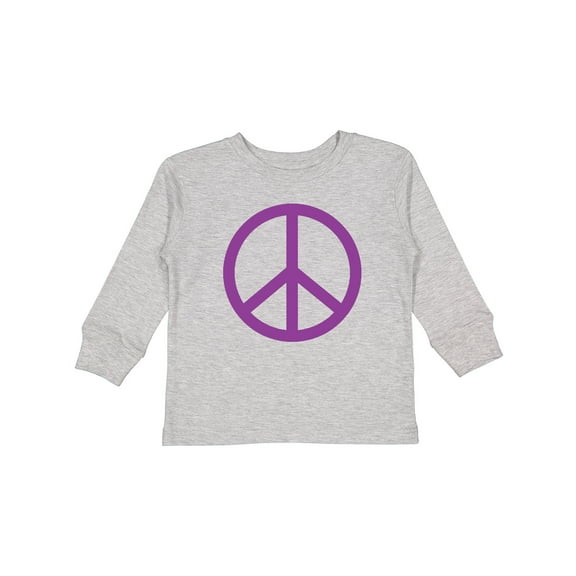 Inktastic Purple Peace Sign Boys or Girls Long Sleeve Toddler T-Shirt