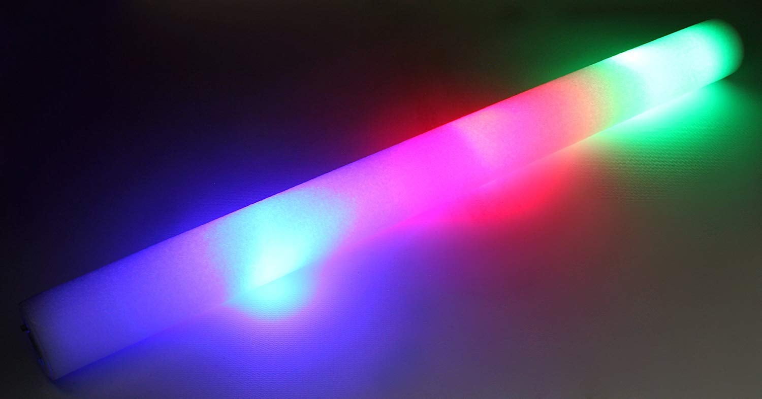 Newtic 12PCS Baton Lumineux LED, Multicolores Bâtons lumineux, 3