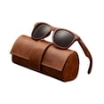 thumbnail image 4 of Gafas de clásicas con montura de madera y estuche para mujer y hombre, ideales para actividades al aire libre. Negro, 4 of 8
