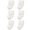 White, variant on Carter's Child of Mine Baby Girl Folded Cuff Socks, 6-Pack, Sizes 0-6 Months