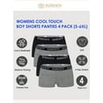 thumbnail image 3 of B2BODY Women's Panties Breathable Cool Boyshort Small to Plus Sizes Multi-Pack, 3 of 9