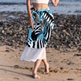 thumbnail image 6 of Zebra Chic Chiffon Beach Skirt with Polyester Straps - for the Beach, 6 of 6
