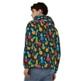 thumbnail image 4 of Kdxio Colorful Pineapple Print Men Hoodies Casual Hoodies for Men with Zip Pockets Full Zip Long Sleeve Sweatshirt Sports Hooded Jacket-Large, 4 of 5