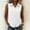 *White, variant on ClodeEU Women's Button Down Collared Sleeveless Shirt,Casual Loose Fit Tank Top for Summer Black,Women's Plus L