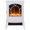 White, variant on Resenkos Electric Fireplace Heater, Freestanding Fireplace Stove，Realistic Flame Effect Overheat， White