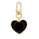 thumbnail image 1 of Patrón Círculo forma geometría Llavero de metal en forma de corazón dorado, 1 of 3