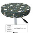 thumbnail image 4 of Kdxio goose of sunflower Stool Covers Round,Stretch Round Bar Stool Covers Washable Bar Stool Cushion Slipcover for 12-15 Inch Chair-13 inch, 4 of 7