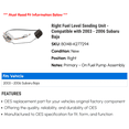 thumbnail image 2 of Right Fuel Level Sending Unit - Compatible with 2003 - 2006 Subaru Baja 2004 2005, 2 of 2